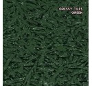 RUBBER SAFETY FLOORING GRASSY TILES (แผ่นยางกันกระแทก รุ่นเส้น) GREEN SIZE 50x50x2.5CM WEIGHT 5KG 1Y.